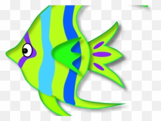 Download Fish Clipart Green - PNG Image with No Tropical Art Emoji