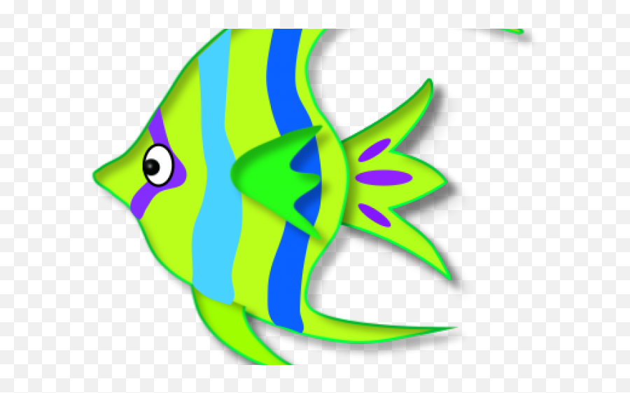 Download Fish Clipart Green - Fish Clipart Png Image With No Tropical Fish Clip Art Emoji,Tropical Fish Emoji