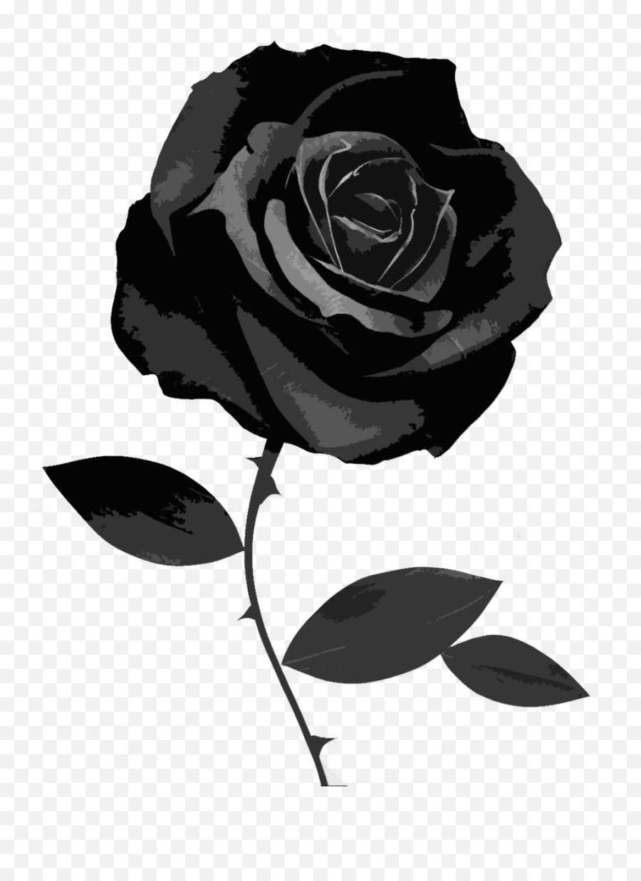 Roses Black And White Transparent Png Clipart Free - Transparent Background Black Rose Png Emoji,Black Rose Emoji