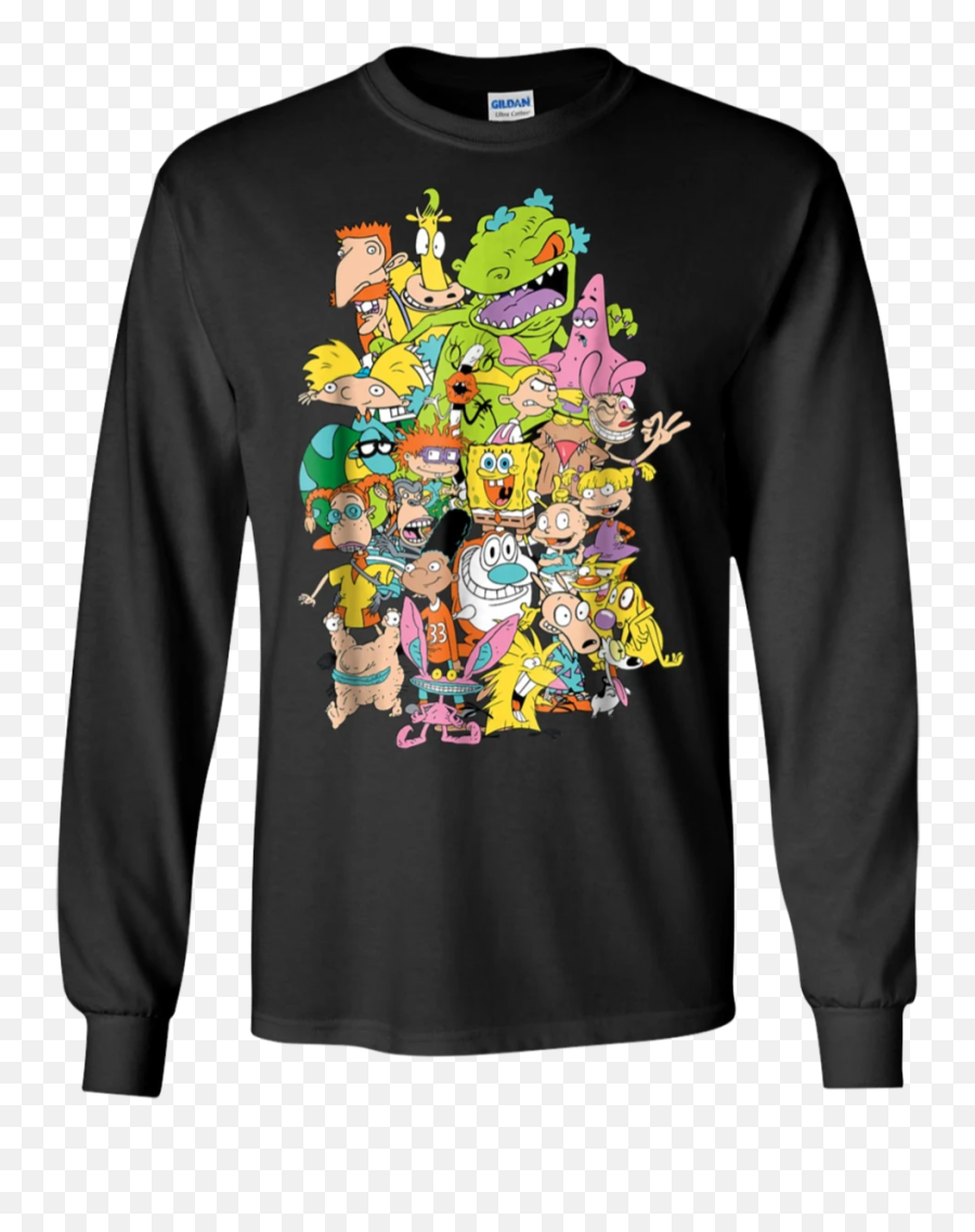 90s Throwback Character Long Sleeve - Nickelodeon Shirt Long Sleeve Emoji,Throwback Emoji