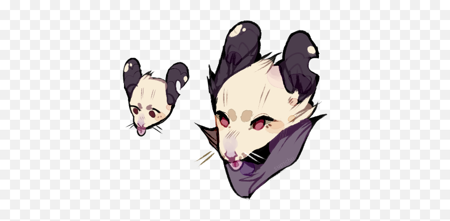 Oh Possum - Cartoon Emoji,Possum Emoji