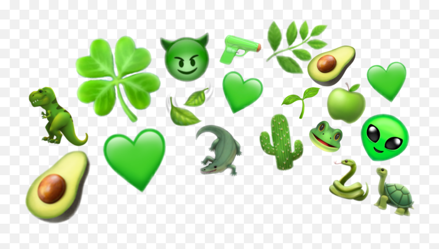 Green Emoji Ios Iphone Sticker - Fresh,Green Emoji