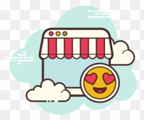 Online Shop Favorite Icon - Free Download PNG and Vector Aesthetic Cloud App Icons Emoji