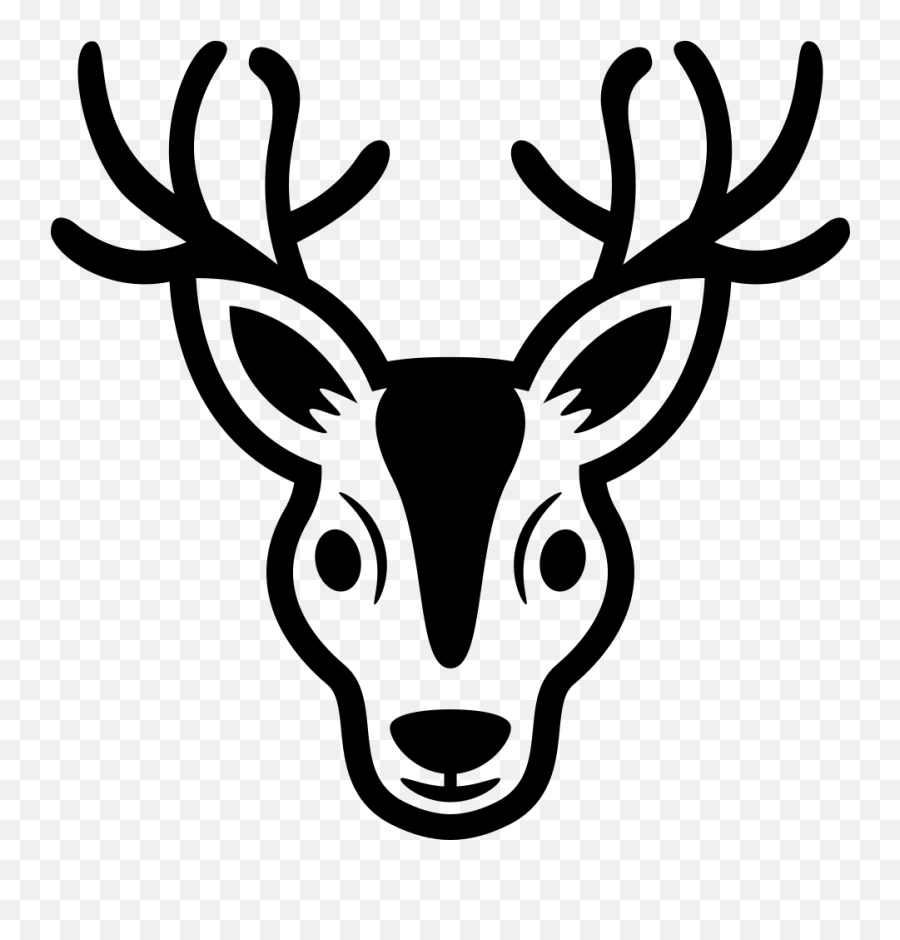 Emojione Bw 1f98c - Reindeer Emoji,Deer Emoji