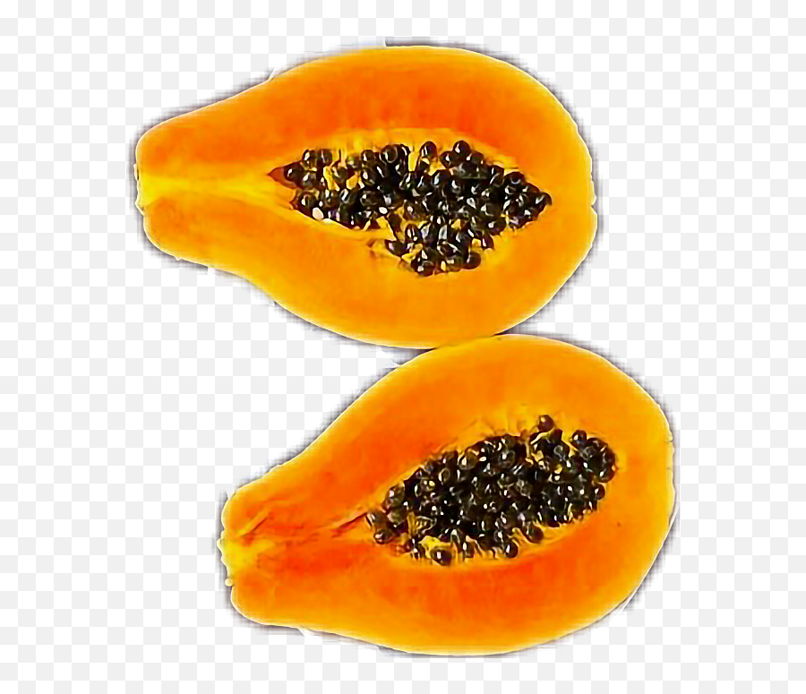 Fruits Papaya Obst Sticker - Superfood Emoji,Papaya Emoji