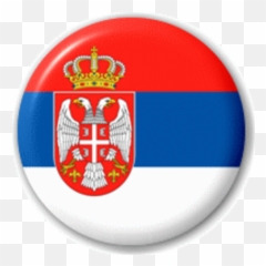 Small 25mm Lapel Pin Button Badge Novelty Serbian Flag - Niko Bellic Quotes Emoji