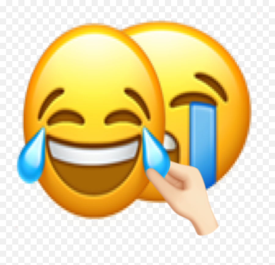 Happysad Emoji Sticker - Emoji Sad Face Under Happy Mask,Happy Sad Emoji