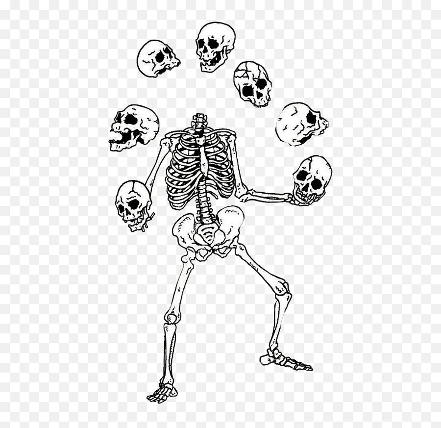 The Most Edited Bones Picsart - Skeleton Juggling Heads Emoji,Bones Emoji
