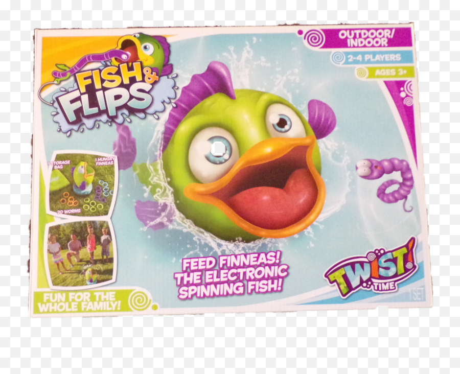 Twist Time Fish U0026 Flips Indoor Outdoor Game For Kids Electronic Ring Toss - Soft Emoji,Squiggly Mouth Emoji