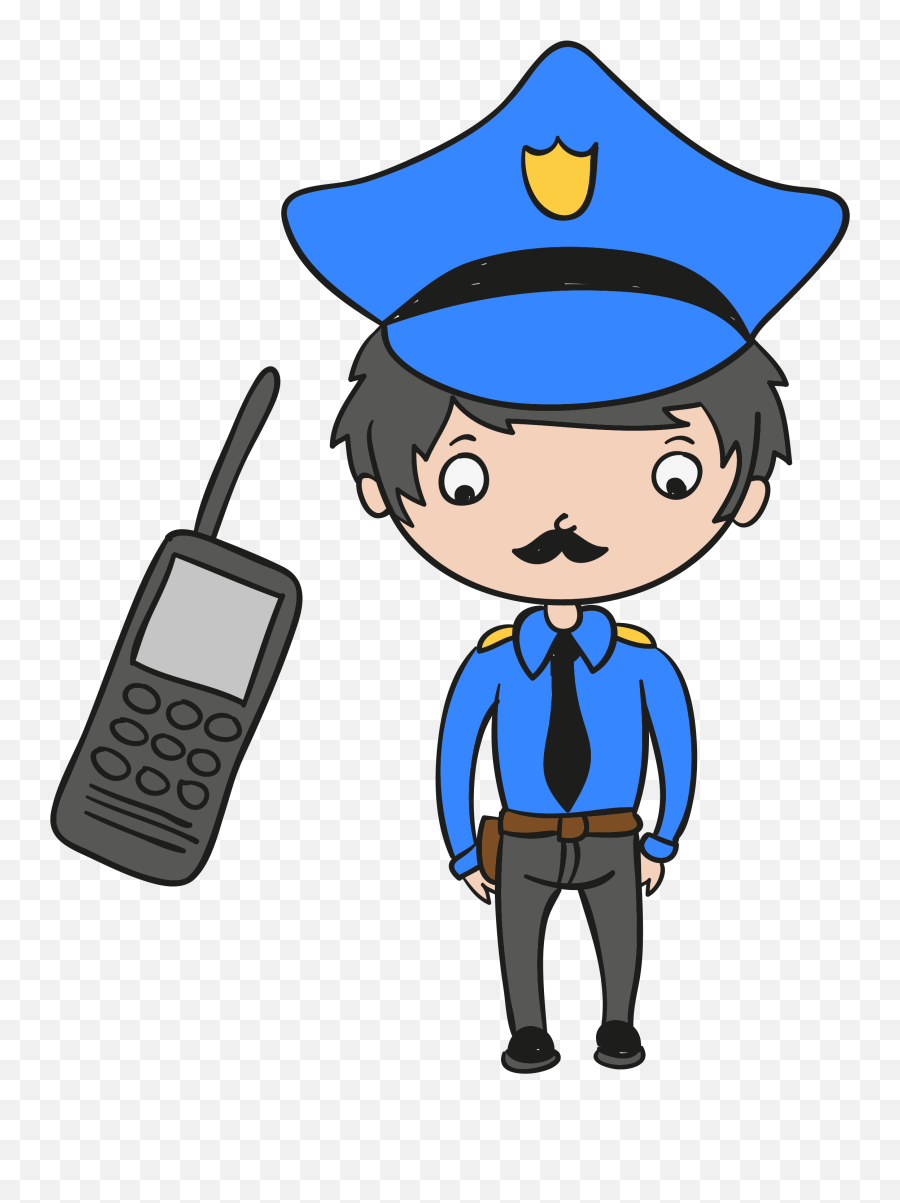Officer Huge Freebie Download For Car - Cartoon Police Call De Police Cartoon Emoji,Police Light Emoji