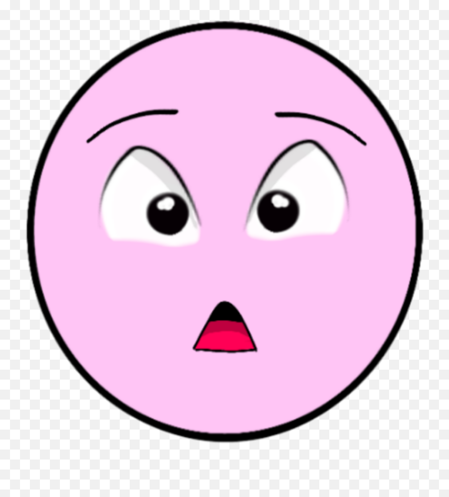 Emoji Pink Rosa Surpresa Surprised Sticker By Núbia - Happy,Surprised Emoji Text