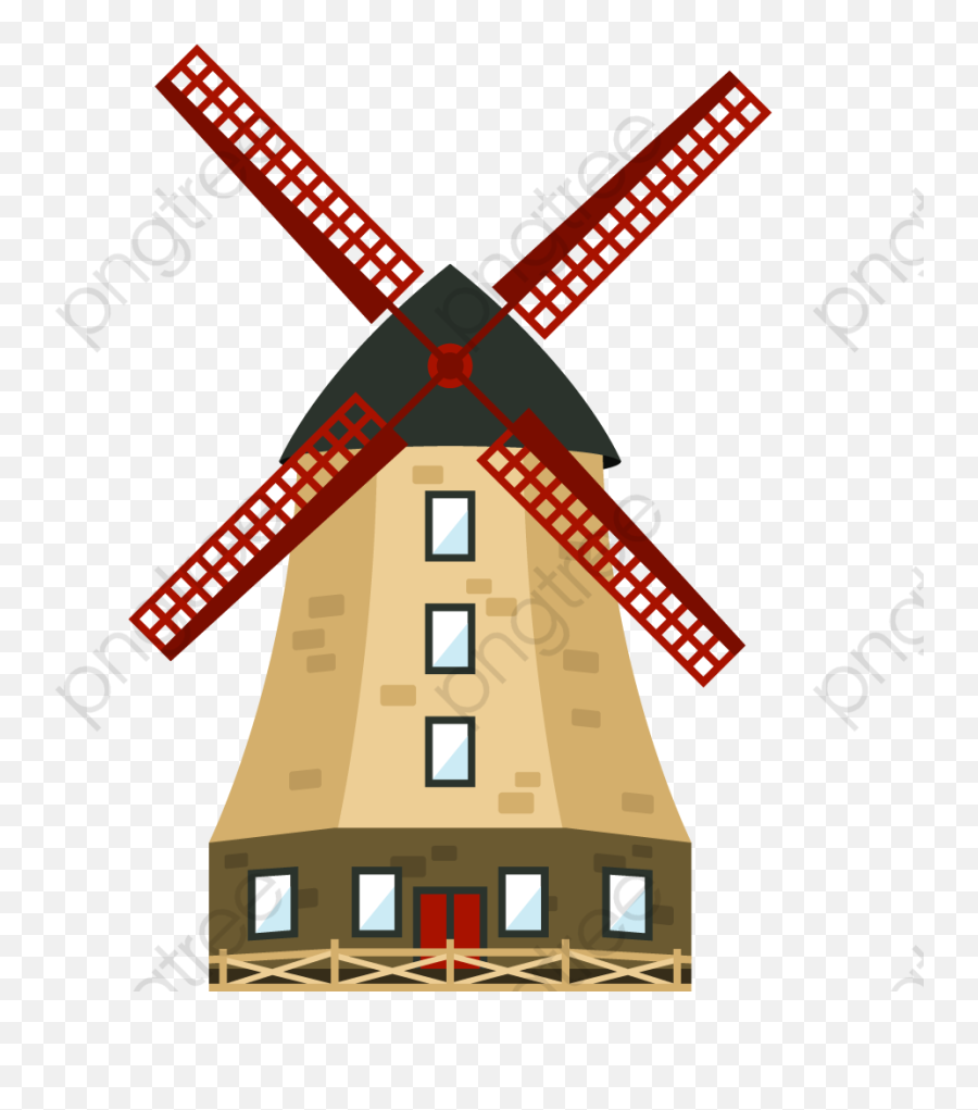 Dutch Windmill Clipart - Windmill Clipart Png Emoji,Amish Emoji