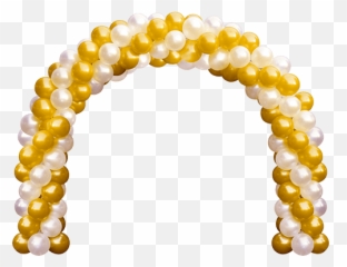 Arch Balloon Balloons White Gold - Balloon Arch Emoji,Emoji Balloon Arch