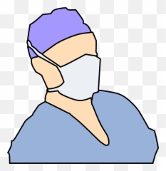 Surgeon Doctor Mask Nurse Clothing - Transparent Background Surgeon Clipart Emoji,Surgical Mask Emoji