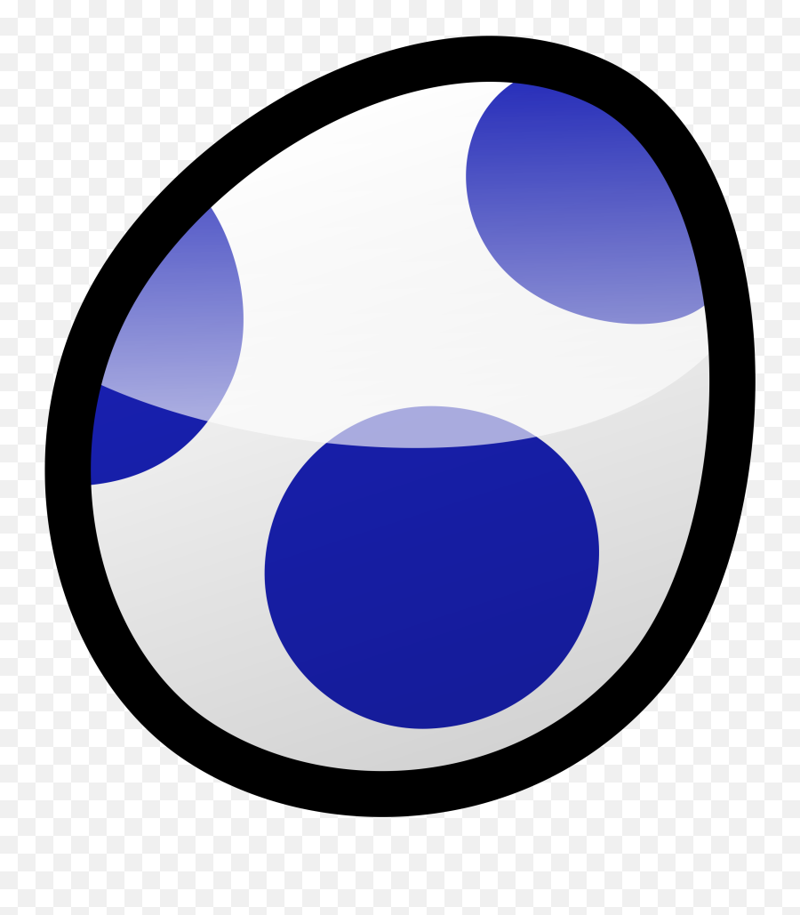Blue Spotted Egg - Island Emoji,Mario Bros Emoji