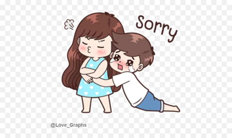 Boobib Couples Boy Love Graphs - Sorry Na My Babu Kitna Gussa Karoge Emoji,Boy And Girl Holding Hands Emoji