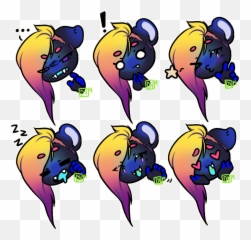 Aurora Emoji Set By Frayerwolf - Fur Affinity Dot Net Cartoon,Destiny Emojis