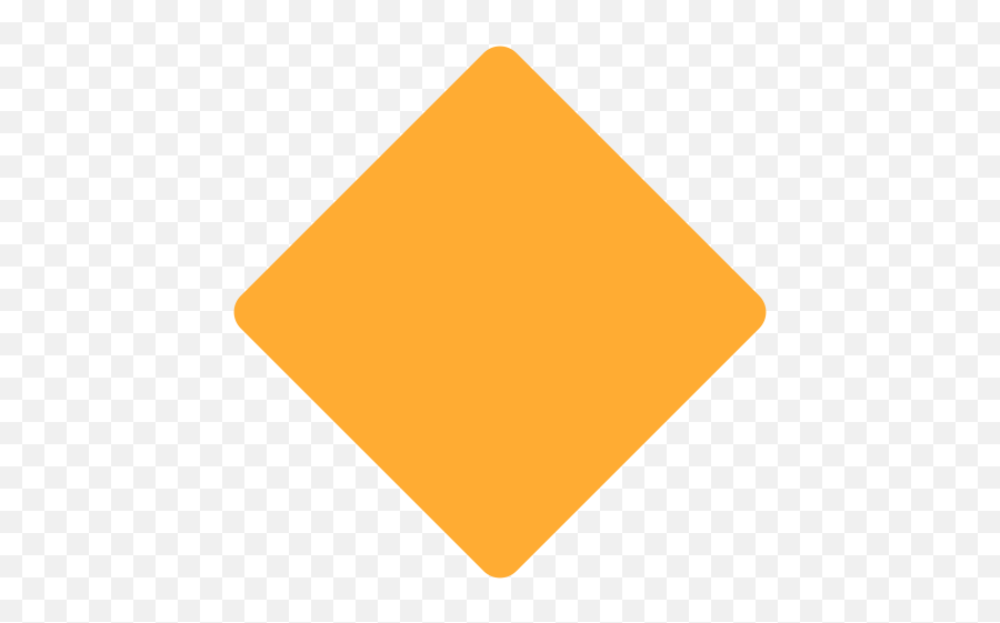 Large Orange Diamond Emoji Meaning With Pictures - Triangle,Orange Emojis