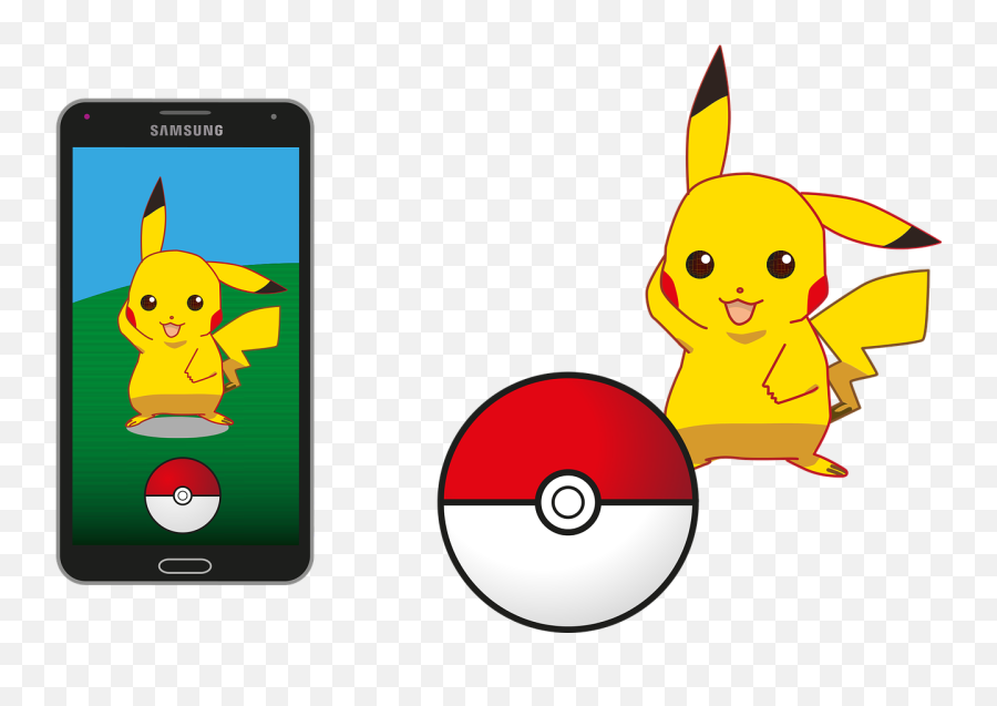 Pokemon Pokemon Go Pikachu Pokeball Samsung - Pokemon Pikachu With Pokeball Emoji,Emoji Texting Games