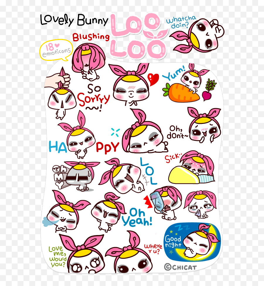 Download Item - Kakaocdn Netdw1105062 Preview Png Clip Art Emoji,Bunny Emoticons