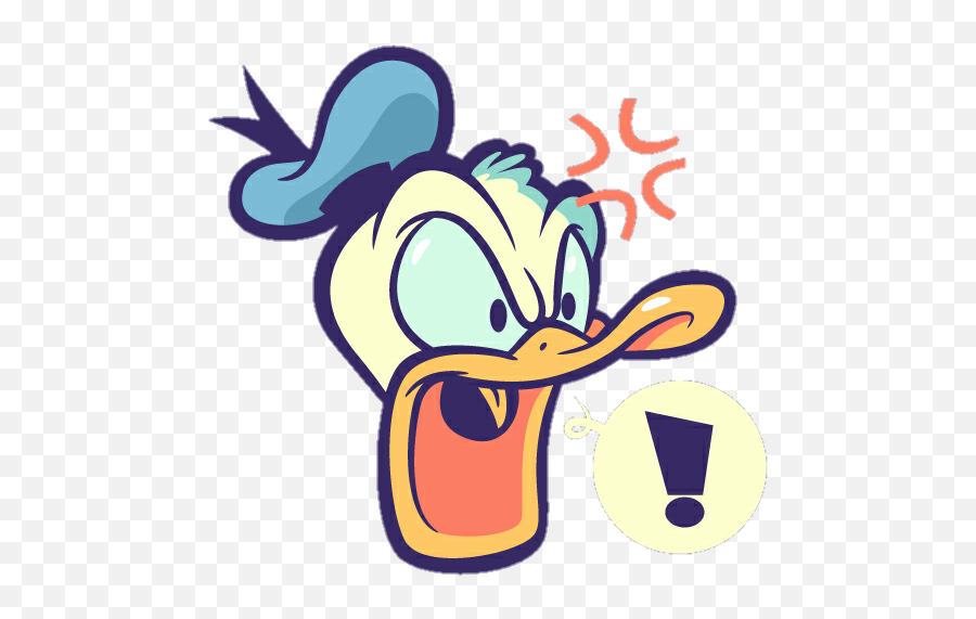 Donaldduck Emoji Disney Angry - Donald Duck Emoji Angry,Donald Duck Emoji