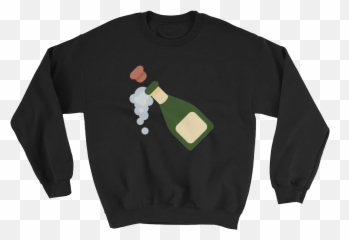 Champagne Emoji Sweatshirt - Sweater,Champagne Emoji