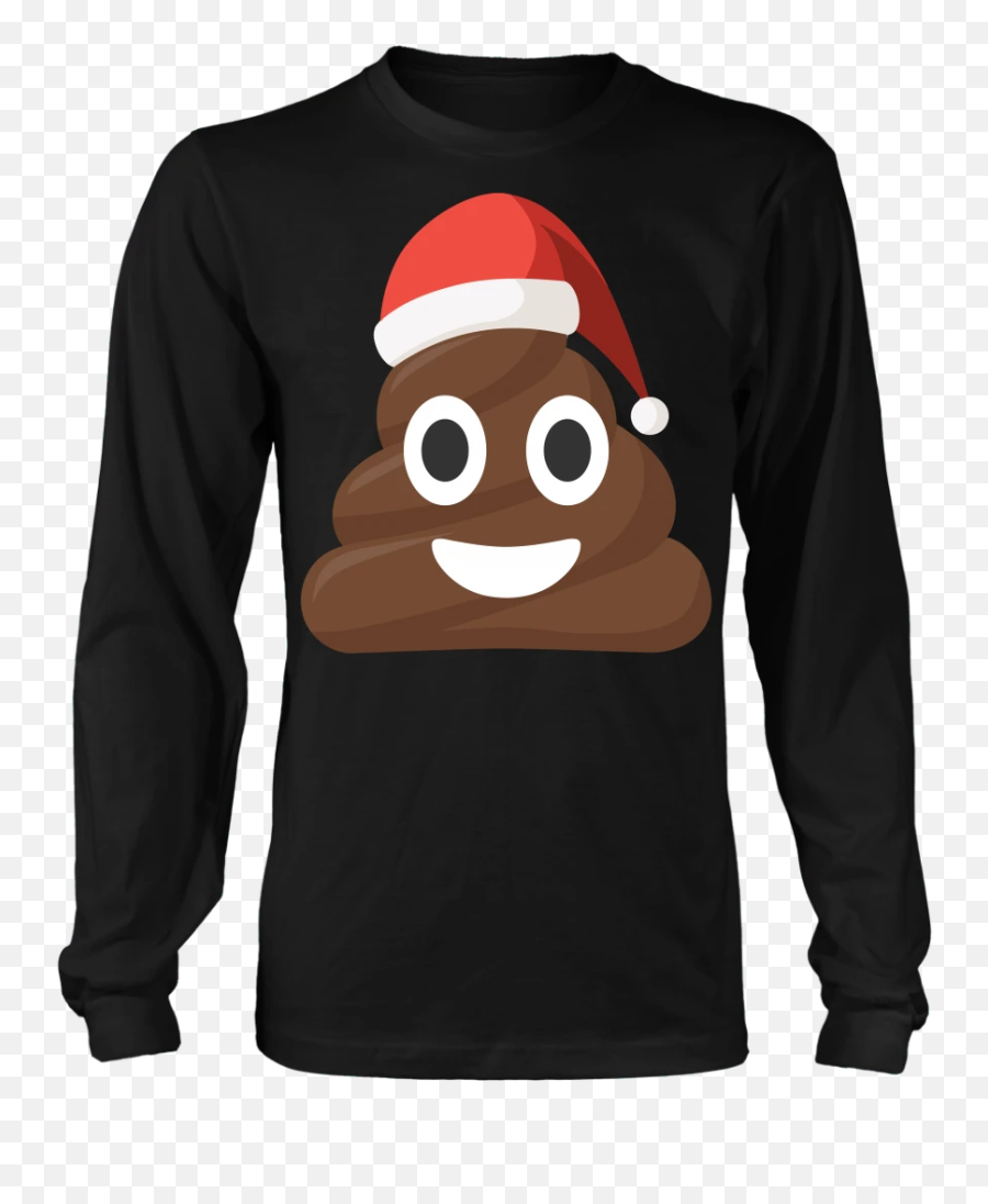 Funny Christmas Poop Emoji Santa Hat Shirts - Born In November Shirts,Emoji Santa Hat