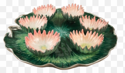 Enameled Light Pink Lily Pad Seder Plate Transparent - Passover Seder Plate Emoji,Lily Pad Emoji
