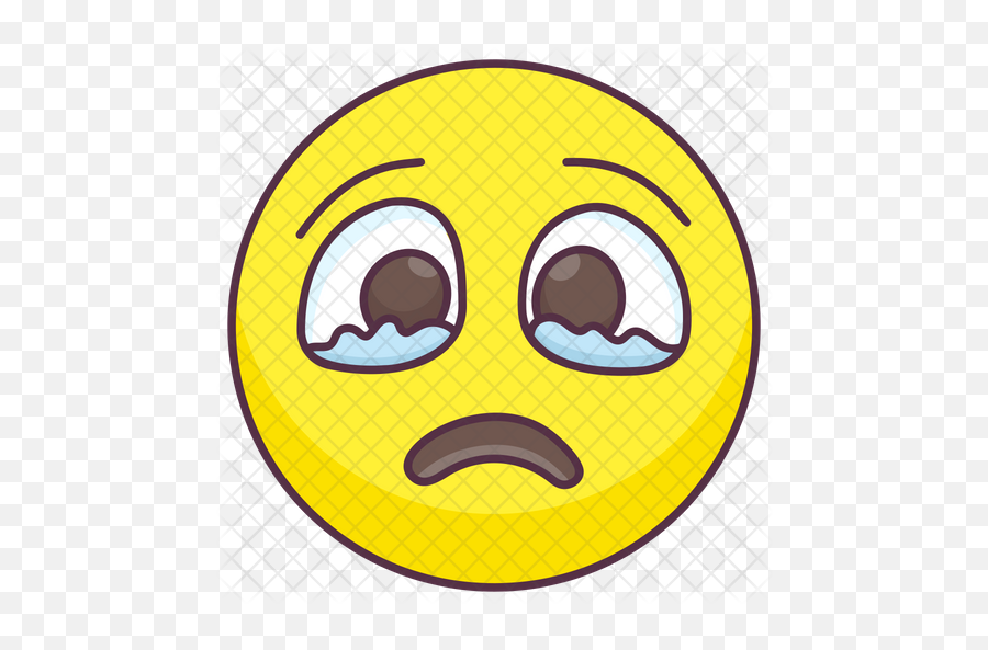Pleading Emoji Emoji Icon Of Colored - Smiley,Imma Bee Emoji