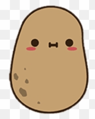 Kawaii Potato Cute Potato Potato Drawing - Dibujos De Papas Kawaii Emoji,Potato Emoji
