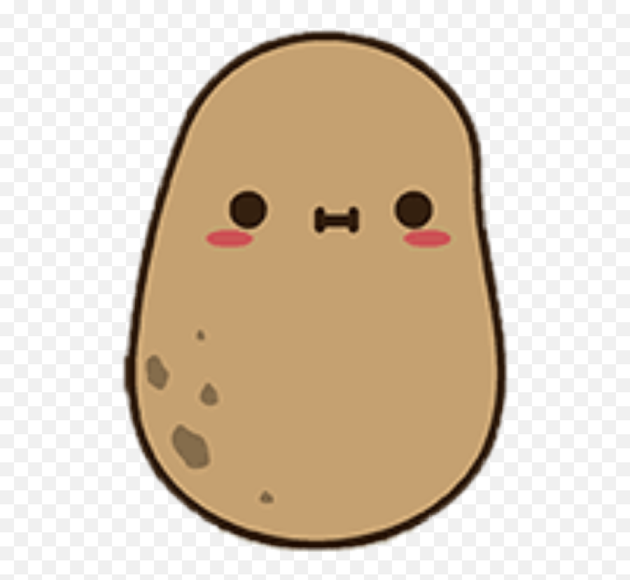 Kawaii Potato Cute Potato Potato Drawing - Dibujos De Papas Kawaii Emoji,Potato Emoji