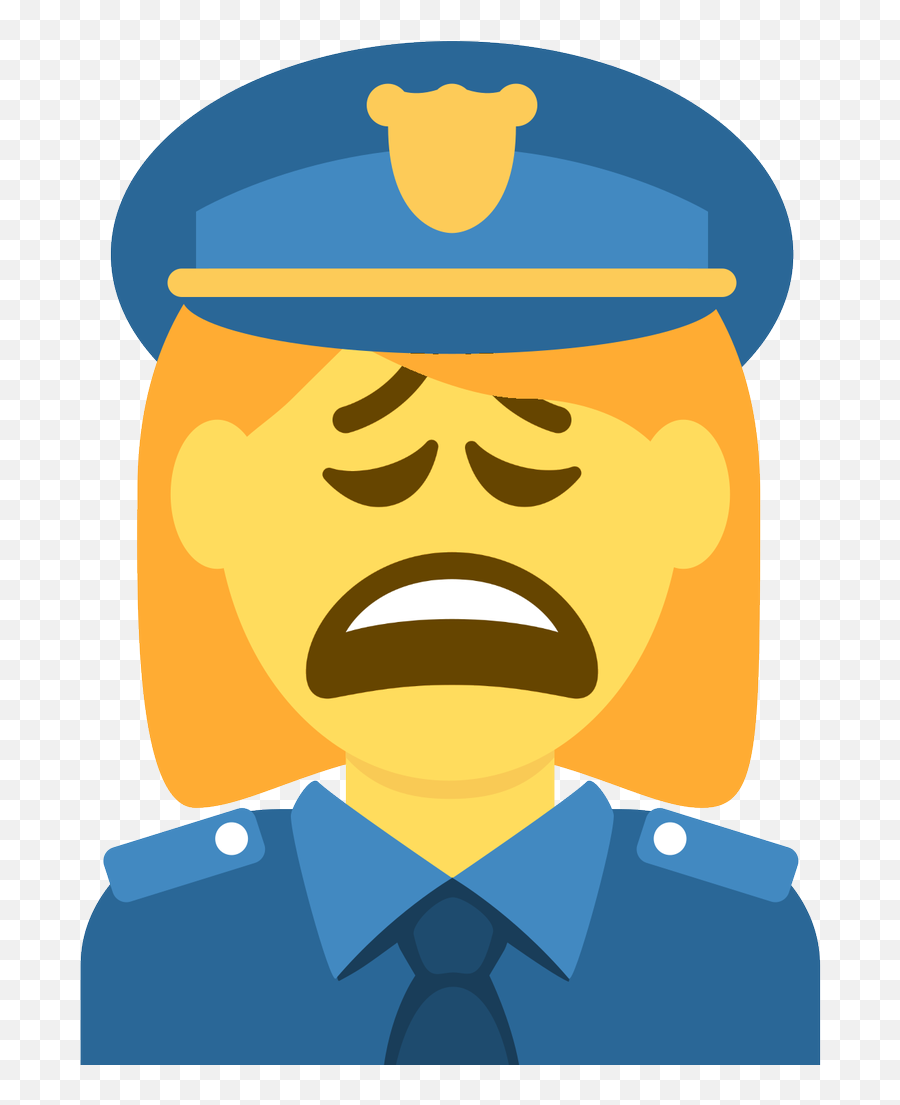 Woman Police Officer Weary Face - Emoji De Cartero Png,Job Emoji