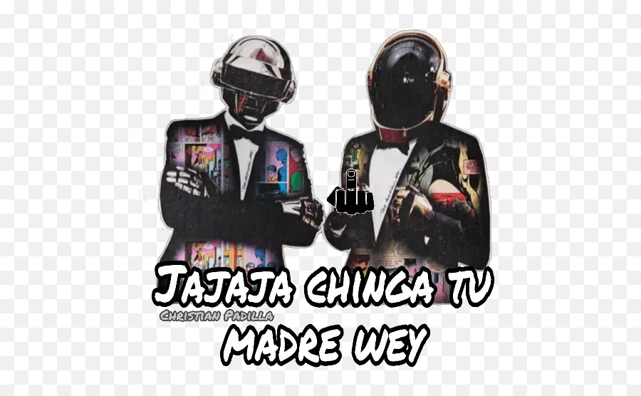 Frases Daft Punk Stickers For Whatsapp - Stickers Daft Punk Whatsapp Emoji,Punk Emoji