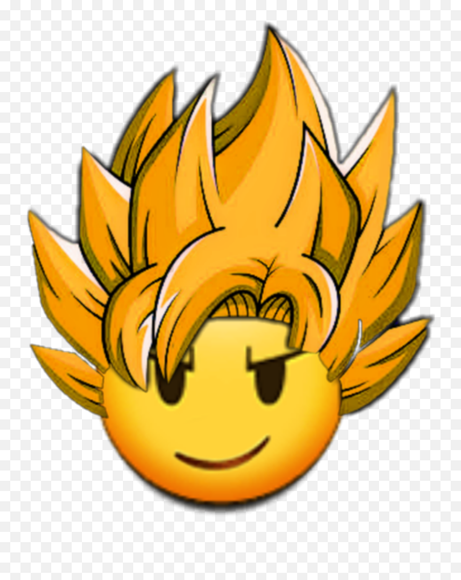 Emoji Smiley Dragonball Sticker - Happy,Super Saiyan Emoji