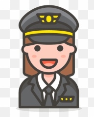 Woman Pilot Emoji Clipart Free Download Transparent Png - Icon,Military Emoticon
