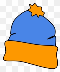 Hat Winter Blue Orange Style - Yellow And Emoji