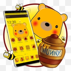 Cuteness Yellow Pooh Bear Theme - Clip Art Emoji,Pooh Emoji