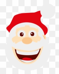 Funny Loughing Santa Emoticon - Cabeza Santa Claus Png Emoji,Pelican Emoji