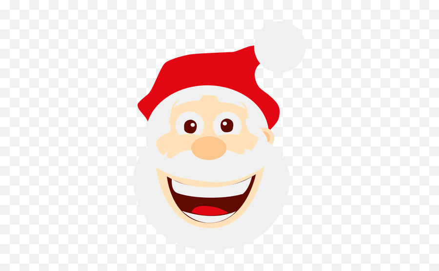 Funny Loughing Santa Emoticon - Cabeza Santa Claus Png Emoji,Pelican Emoji