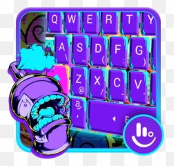 Street Graffiti Dog Keyboard Theme - Touchpal Emoji