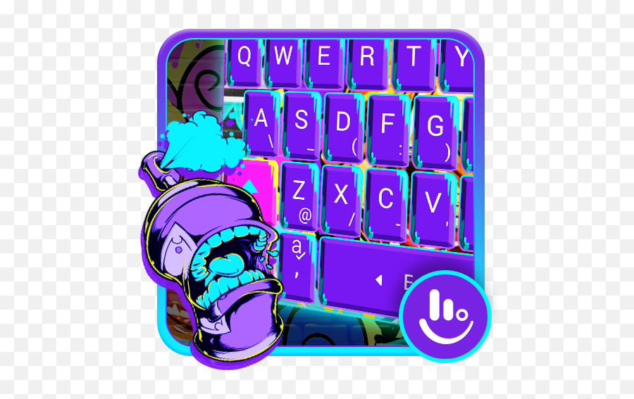 Street Graffiti Dog Keyboard Theme - Touchpal Emoji,Dog Emoji Keyboard