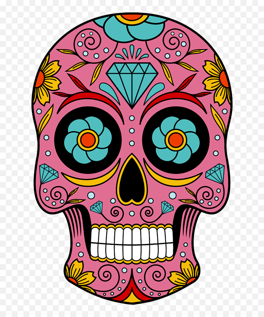 Island Clipart Skull Island Skull - Sugar Skulls Clip Art Emoji,Sugar Skull Emoji