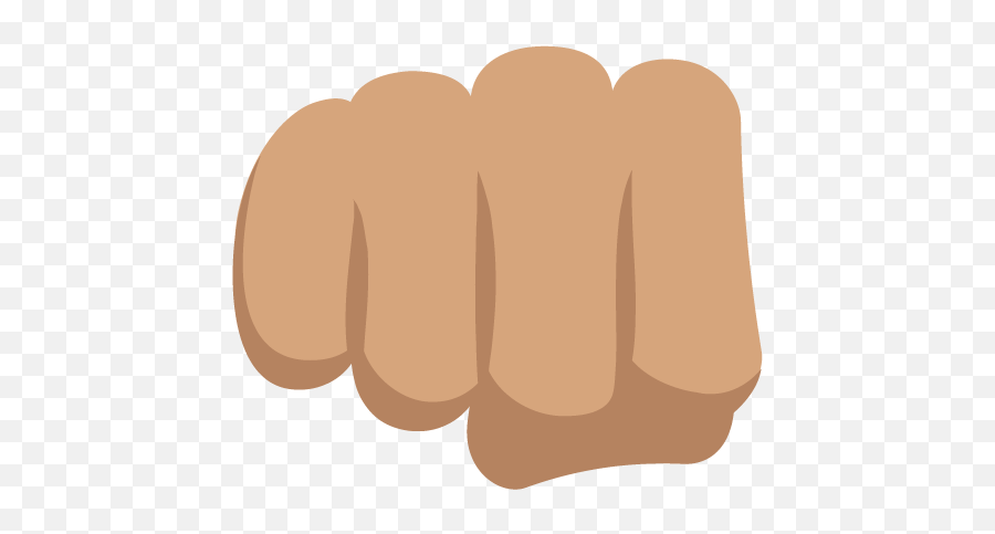 Fisted Hand Sign Medium Skin Tone Emoji - Emojis De Puño Png,Fisted Hand Emoji