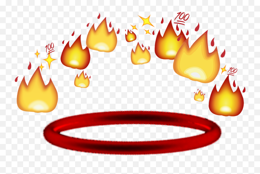 Fotoedit Emoji Emojiiphone Emojicrown Fire Thrasher 100 - Fire Crown Emoji Png,100 Emoji