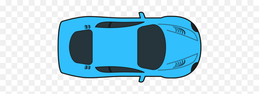 Blue Racing Car Vector Illustration - Race Car Top Down Emoji,Fast Car Emoji