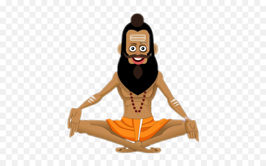 Sadhu Yoga Yogi Yogapose Yogafun - Sadhu Clipart Emoji,Yogi Emoji