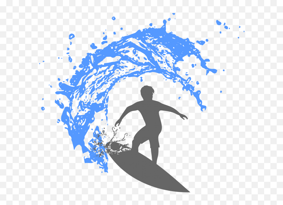 Waves Clipart Surf Wave Waves Surf Wave Transparent Free - Cartoon Clipart Surfing Emoji,Surf Emoji