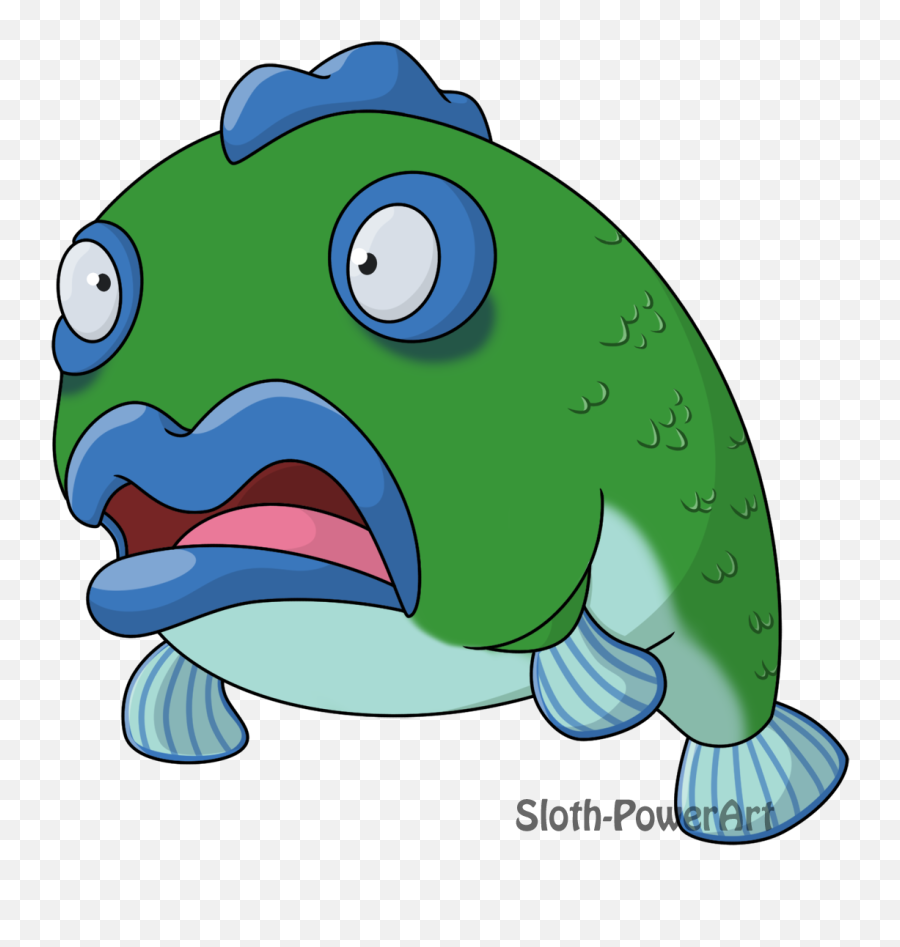 Download Scared Fish - Cartoon Fish Scared Transparent Png Scared Cartoon Fish Png Emoji,Scared Emoji Transparent