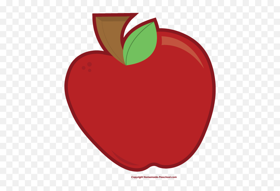 Apple Clipart Preschool Apple Preschool Transparent Free - Clip Art Emoji,Red Apple Emoji