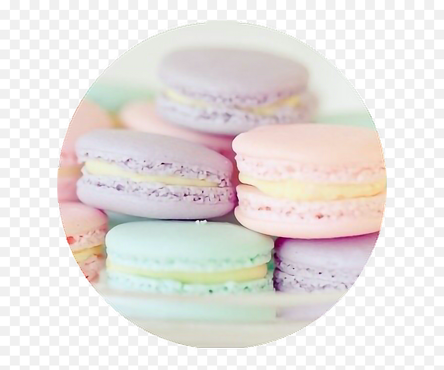 Pastel Pastelcolors Sweets Treats Png Circle Png Cotton - Aesthetic Macaroons Emoji,Emoji Treats